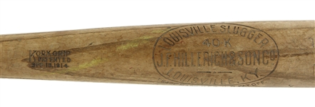 1915 Napoleon Lajoie Philadelphia Athletics JF Hillerich & Son Co. (MEARS A6)
