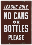 14x20 1930s-1940s Wrigley Field Porcelain Stadium Sign 