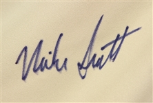1988 Mike Scott Houston Astros Game Worn Autographed Cream Jersey (MEARS LOA, MLB Authentication holo)*JSA*