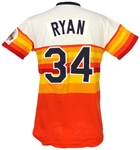 1986 Nolan Ryan Houston Astros Autographed Home Game Worn Jersey (MEARS A10)