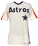 1982 Vern Ruhle Houston Astros Game Worn Home Jersey (MEARS LOA)*JSA*