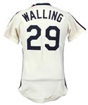1986 Denny Walling Houston Astros Game Worn Cream Alternate Jersey (MEARS LOA) NL West Champions Season