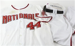 2009 Adam Dunn Washington Nationals Game Worn Full Uniform (Jersey & Pants) W/ Original Belt (MEARS A10)