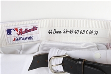 2009 Adam Dunn Washington Nationals Game Worn Full Uniform (Jersey & Pants) W/ Original Belt (MEARS A10)