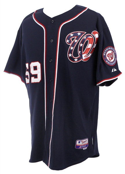 2011 (September 11th)  Atahulapa Severino Washington Senators Game Worn Jersey (MLB / MEARS A10)