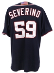 2011 (September 11th)  Atahulapa Severino Washington Senators Game Worn Jersey (MLB / MEARS A10)