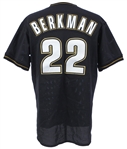 1999 Lance Berkman Houston Astros Batting Practice Jersey (MEARS LOA)