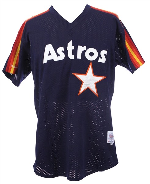 1989-1993 circa Mark Portugal Houston Astros Batting Practice Jersey (MEARS LOA)