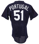 1989-1993 circa Mark Portugal Houston Astros Batting Practice Jersey (MEARS LOA)