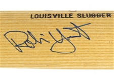 1983-85 Robin Yount Milwaukee Brewers Signed Louisville Slugger Professional Model Game Bat (MEARS LOA/JSA)