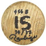 Los Angeles Dodgers Shawn Green Signed Game Used Rawlings Adirondack Bat (JSA)