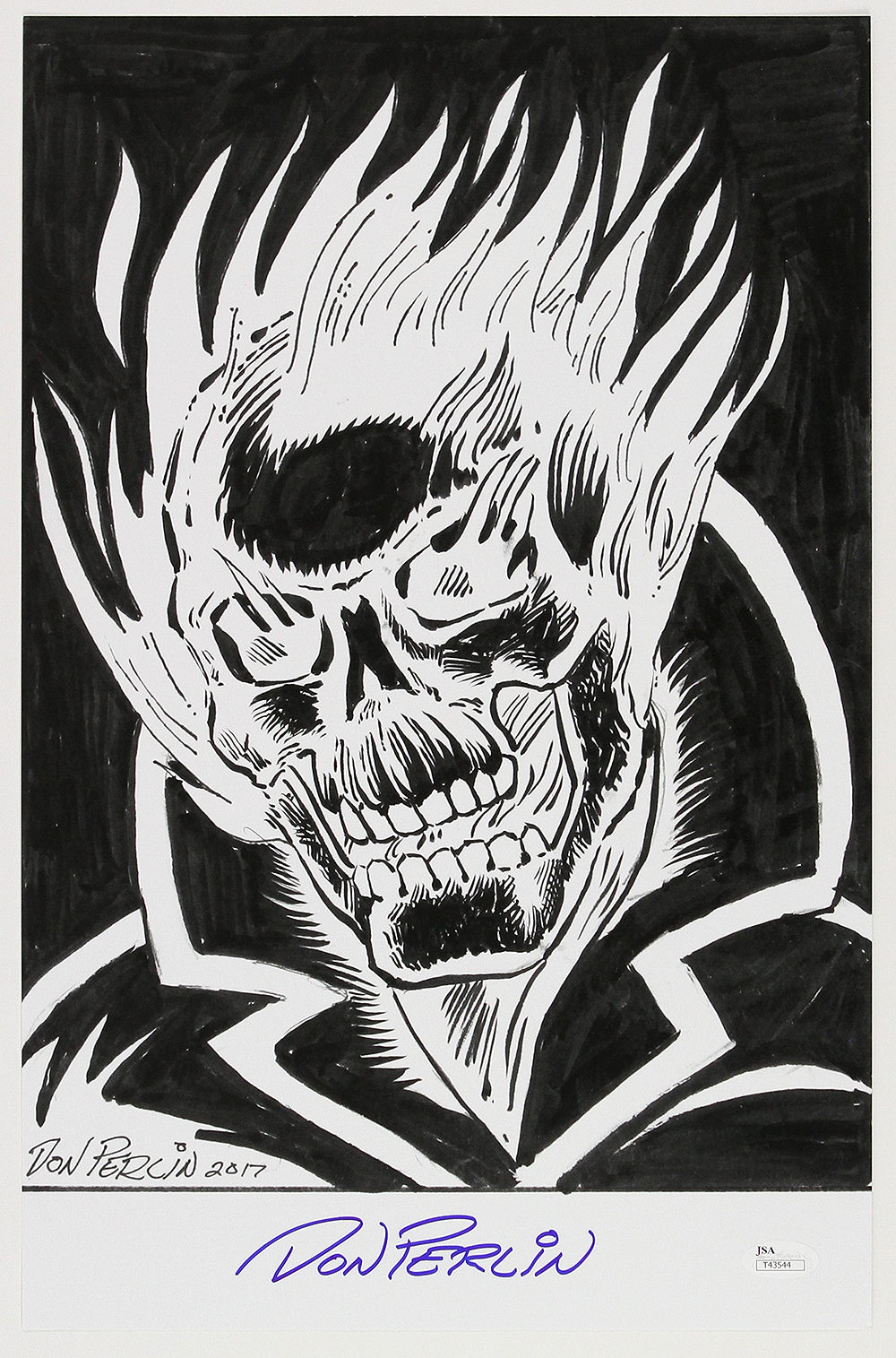 Lot Detail - 1979-1981 Don Perlin Ghost Rider Signed 11x17 Print (JSA)