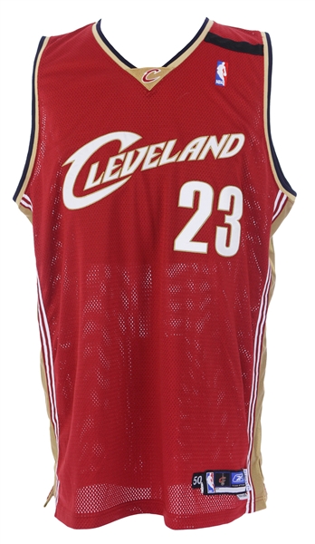 Lot Detail - 2004-05 LeBron James Cleveland Cavaliers Road Jersey ...