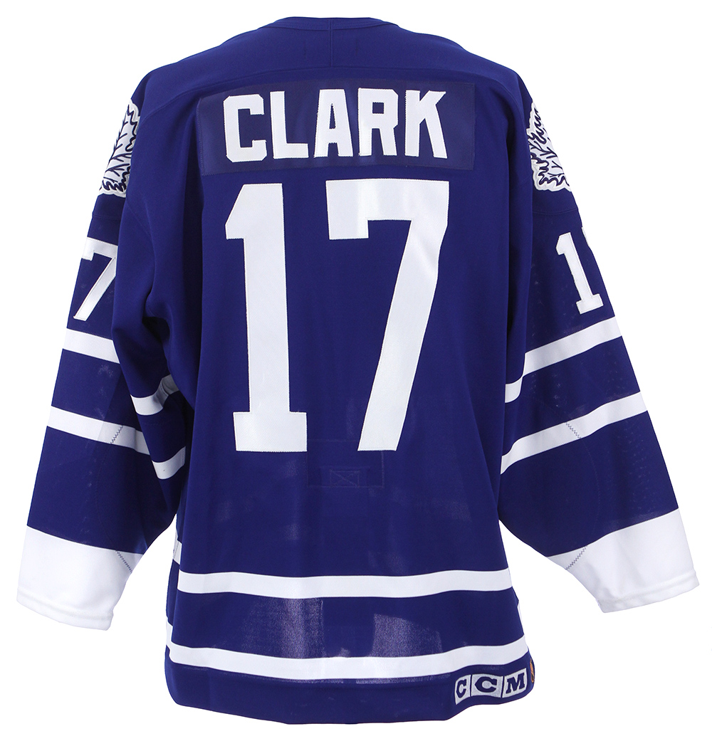Signed Authentic CCM Wendel Clark Toronto Maple Leafs NHL Hockey Jersey Sz  48