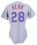 1991 Tom Herr New York Mets Game Worn Jersey (MEARS LOA)