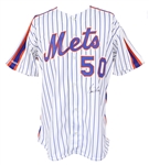 1991 Sid Fernandez New York Mets Autographed Game Worn Jersey (MEARS LOA/JSA)