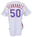 1991 Sid Fernandez New York Mets Autographed Game Worn Jersey (MEARS LOA/JSA)