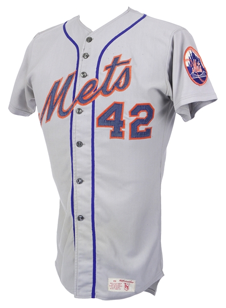1977 Ron Hodges New York Mets Game Used Jersey (MEARS LOA)