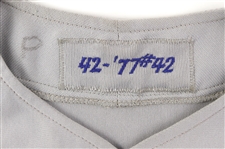 1977 Ron Hodges New York Mets Game Used Jersey (MEARS LOA)