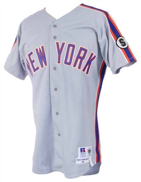 1992 Daryl Boston New York Mets Game Worn Jersey (MEARS LOA)