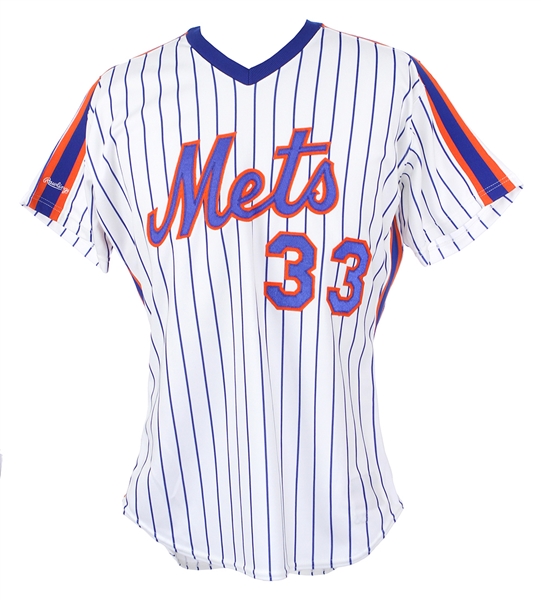 1990 Barry Lyons New York Mets Game Worn Jersey (MEARS LOA)