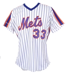 1990 Barry Lyons New York Mets Game Worn Jersey (MEARS LOA)