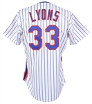1990 Barry Lyons New York Mets Game Worn Jersey (MEARS LOA)