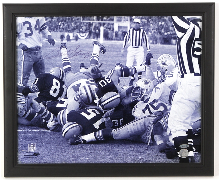 2000s Bart Starr Green Bay Packers Signed 18" x 22" Framed Photo (TRISTAR Authentication)