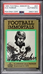 1985 Football Immortal Ace Parker Slabbed Card  (PSA/DNA)