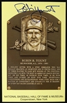 1999 Robin Yount Signed National Baseball Hall Of Fame Postcard