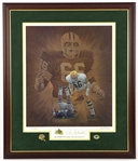 1958-1972 Ray Nitschke Green Bay Packers Signed 25" x 29" Framed Print (JSA)