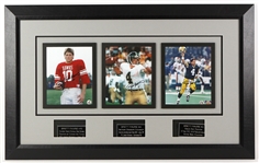 1992-2007 Brett Favre Green Bay Packers Recently Signed 25 1/2" x 41" Framed Photos (Brett Favre Hologram)