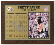 1995 Brett Favre Green Bay Packers Signed 13" x 16" Plaque