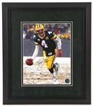 1992-2007 Brett Favre Green Bay Packers Signed 14" x 16" Framed Photo (Brett Favre Hologram)