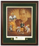 1956-1971 Bart Starr Green Bay Packers Signed 24" x 29" Framed Print (JSA)