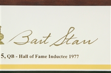 1956-1971 Bart Starr Green Bay Packers Signed 24 x 29 Framed Print (JSA)