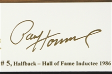 1999 Paul Hornung Green Bay Packers Signed 26 1/2 x 31 Framed Print (JSA)