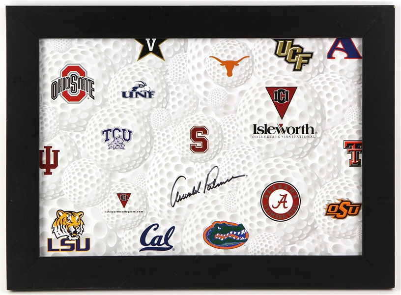 1954-2006 Arnold Palmer Signed 14" x 19" Isleworth Collegiate Invitational Print (JSA)