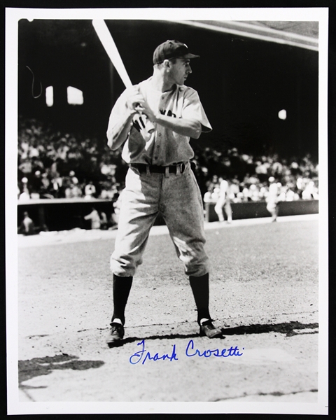 1932-1948 Frank Crosetti New York Yankees Signed 8" x 10" B&W Photo (JSA)