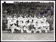 1952-1966 Eddie Mathews Milwaukee Braves Signed 8" x 10" B&W Photo (JSA)