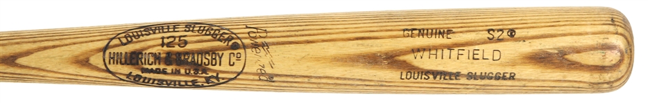 1977-78 Terry Whitfield/Larry Herndon San Francisco Giants H&B Louisville Slugger Professional Model Game Used Bat (MEARS LOA)
