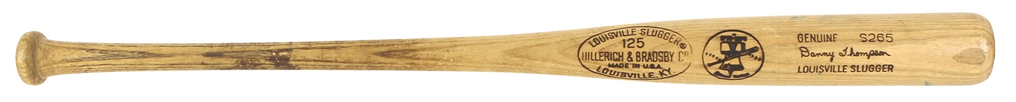 1976 Danny Thompson Texas Rangers H&B Louisville Slugger Professional Model Game Used Bat (MEARS A8.5)