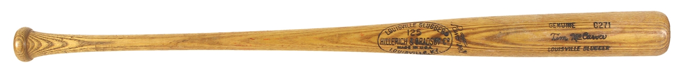 1977-79 Tim McCarver Philadelphia Phillies H&B Louisville Slugger Professional Model Game Used Bat (MEARS LOA)