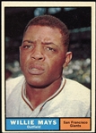 1961 Willie Mays San Francisco Giants Topps Trading Card