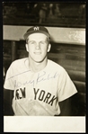 1957-1965 Tony Kubek New York Yankees Signed 3 1/2" x 5 1/2" Photo Post Card (JSA)