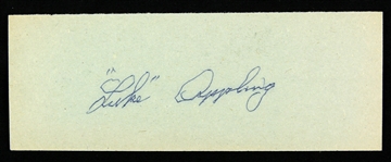1930-1950 Luke Appling Chicago White Sox Signed 2" x 6" Cut (JSA)