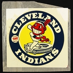 1960s Cleveland Indians Decal Sticker 