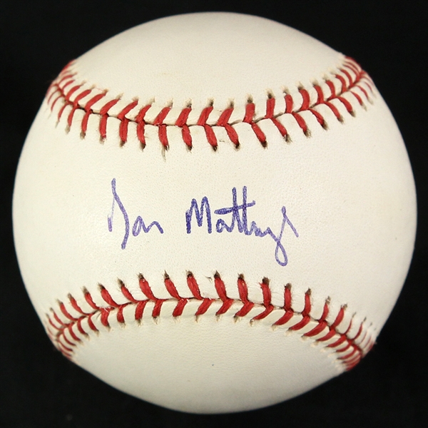 1990-92 Don Mattingly New York Yankees Signed OAL Brown Baseball (JSA)