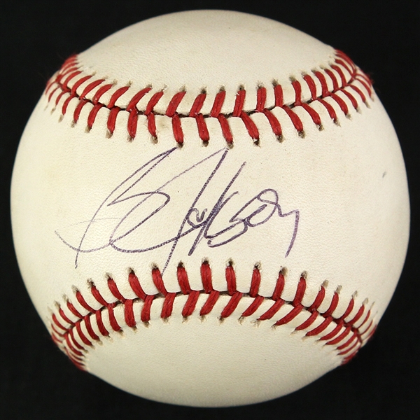 1986-89 Bo Jackson Kansas City Royals Signed OAL Brown Baseball (JSA)
