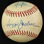 1982 Reggie Jackson California Angels Signed & Inscribed OAL MacPhail Game Used Baseball (MEARS LOA/JSA)